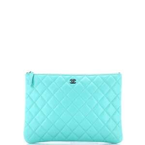 Chanel O Case Clutch Quilted Lambskin #239590C11B